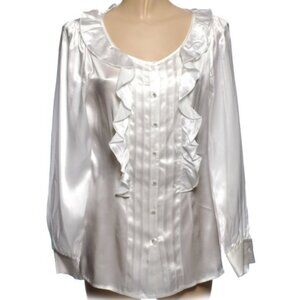 OSCAR de la RENTA 100% Silk Blouse - Sz 10 - NEW